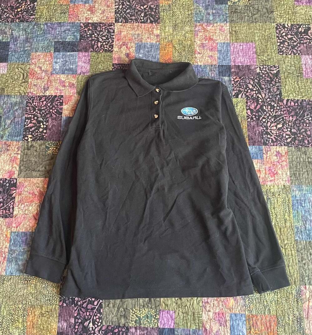 Subaru Embroidered Logo Long-Sleeve Polo Shirt